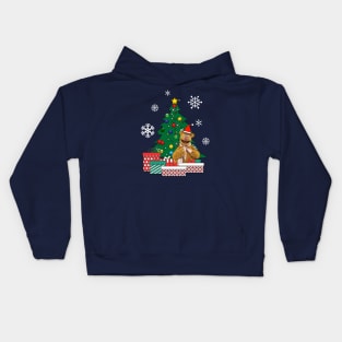 Fozzie Bear Around The Christmas Tree Muppets Kids Hoodie